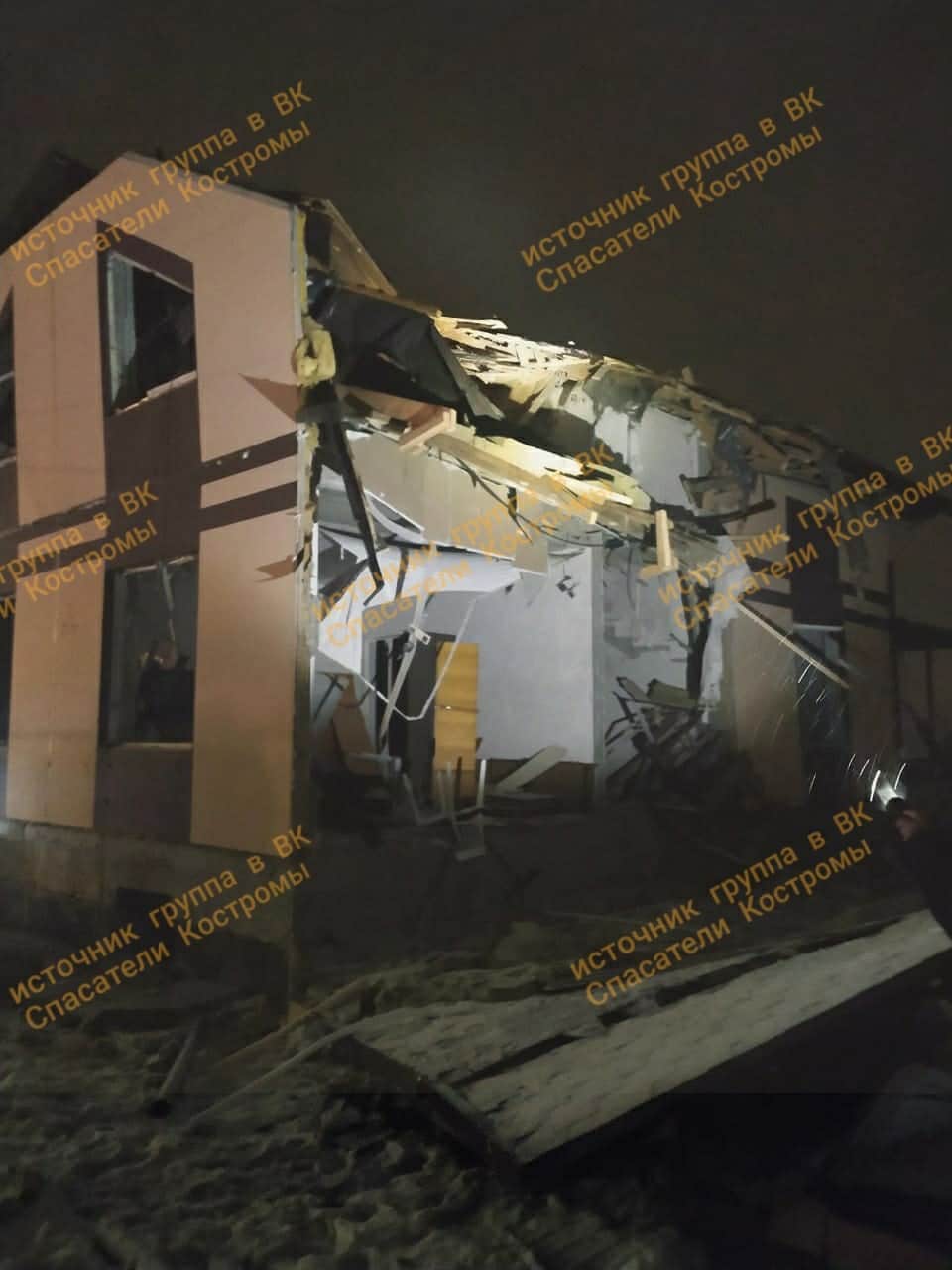 Взрыв газового баллона в Костроме уничтожил дом