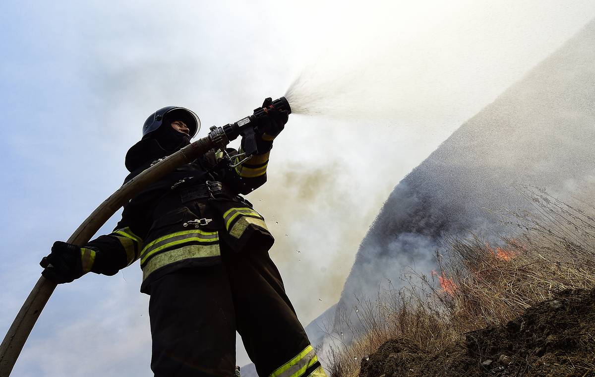 В Костромской области природный пожар распространился на 45 га