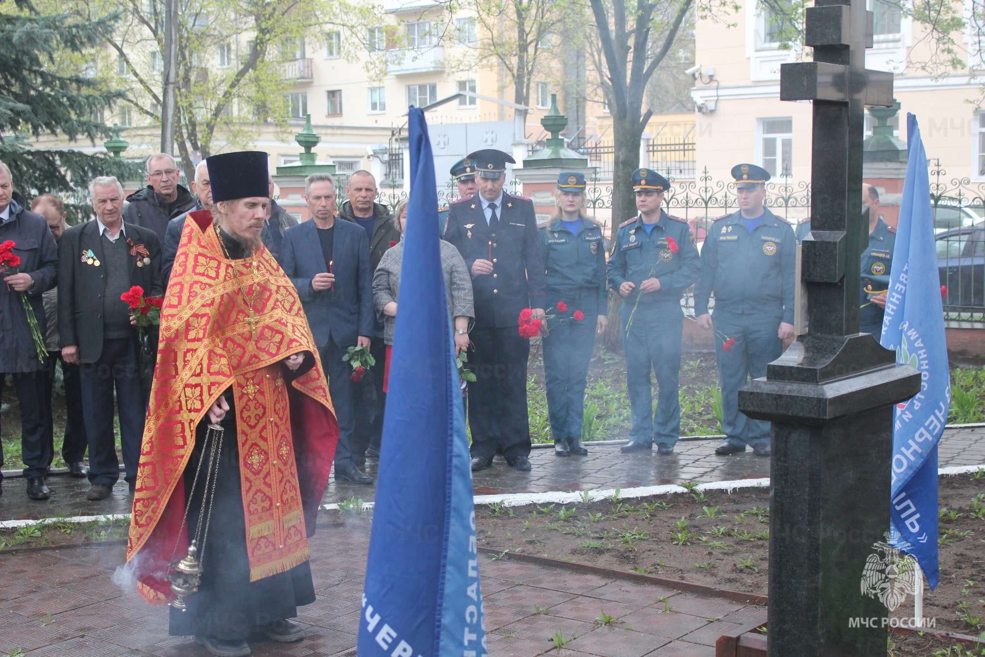 Костромские спасатели почтили память погибших в ходе ликвидации Чернобыльской АЭС