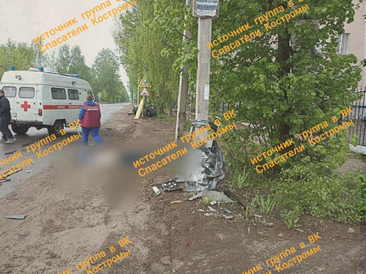 В Костромской области в ДТП погиб человек, трое госпитализированы