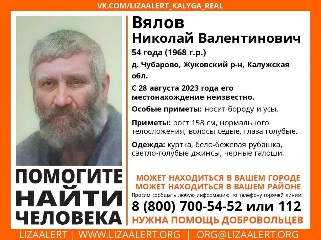 В Костроме уже месяц ищут бородатого мужчину в галошах