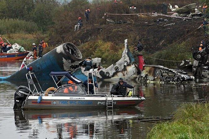 Костромичи вспоминают о трагической гибели ярославской хоккейной команды «Локомотив»