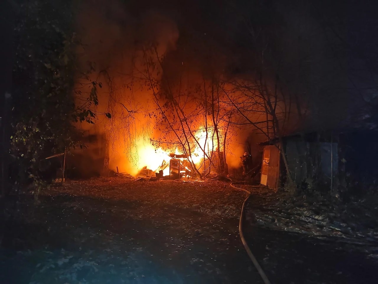 В Костромской области дотла сгорела квартира