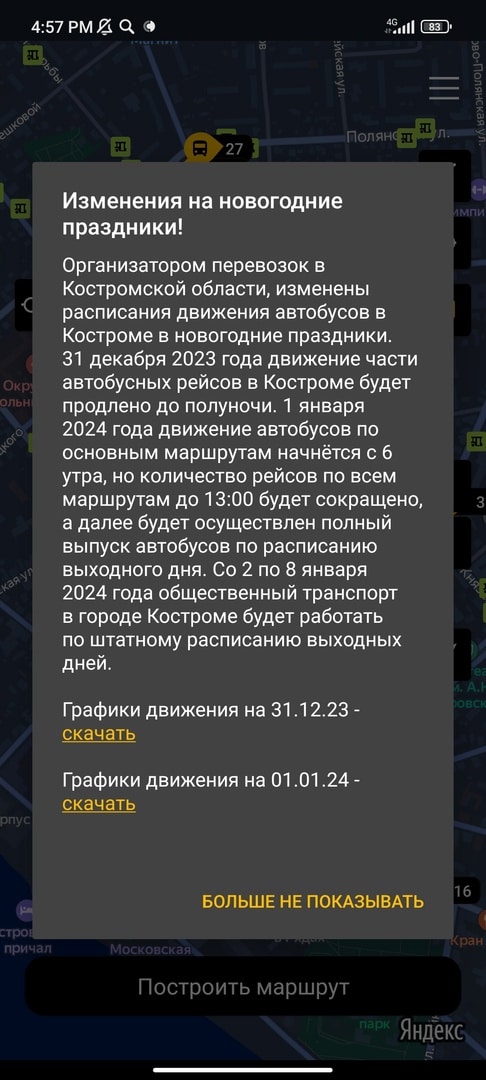 В Костроме поставили виртуальную новогоднюю ёлочку