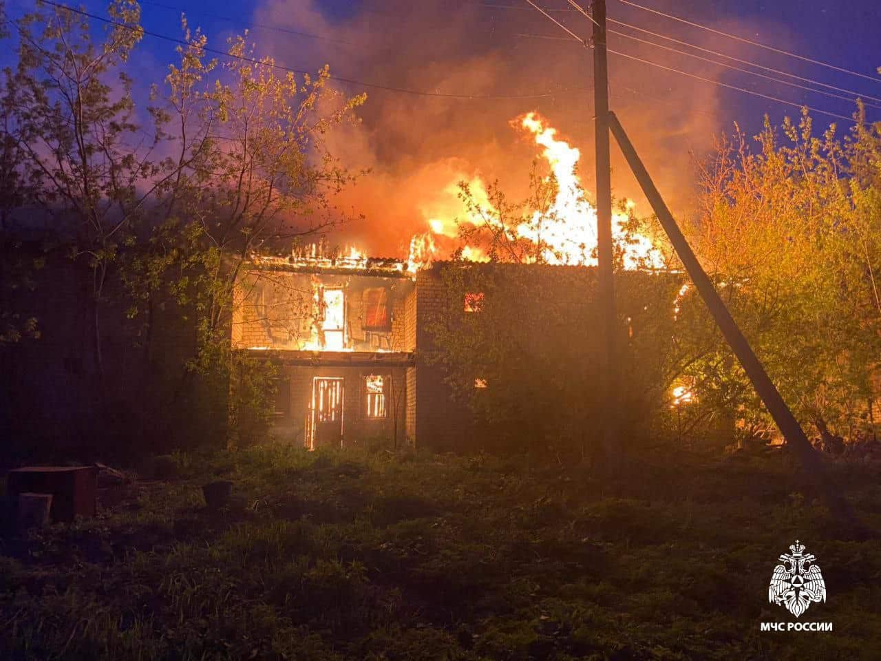 Центр Костромы заволокло дымом от пожара