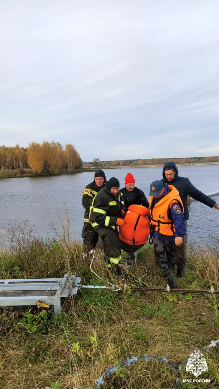 Под Костромой спасли неудачливого рыбака