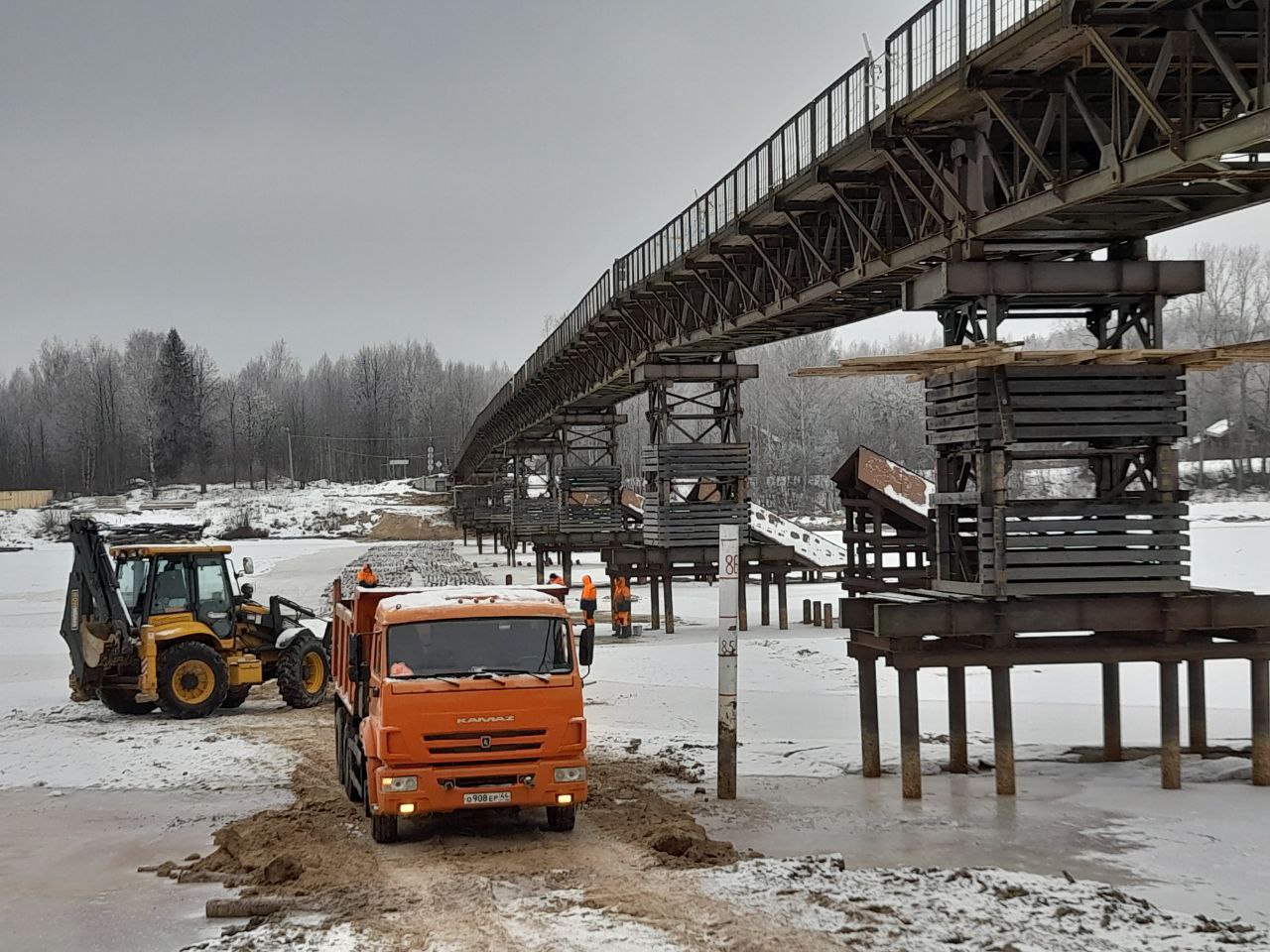 В Костромской области началась реконструкция моста