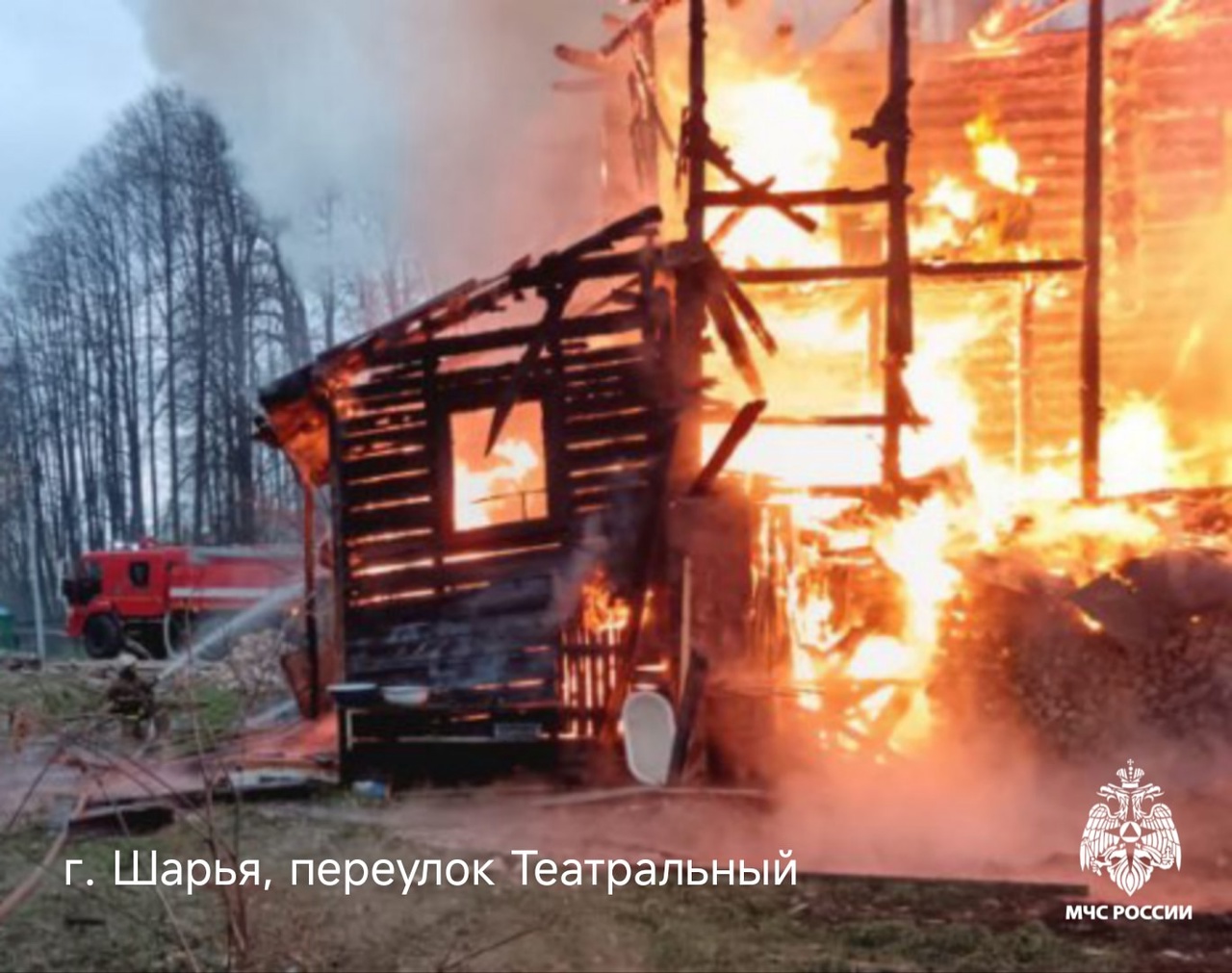 За сутки в Костромской области произошло шесть пожаров