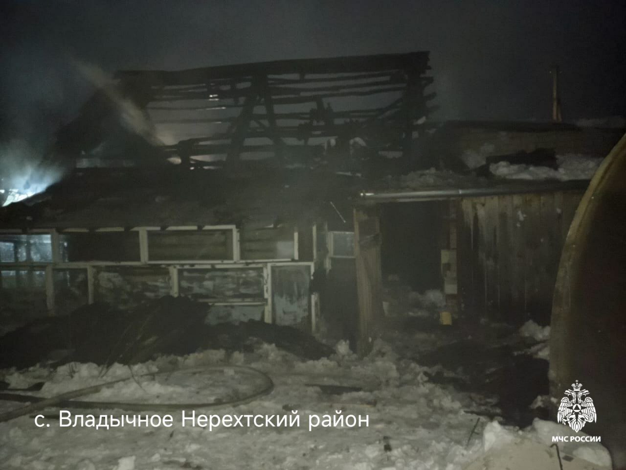 В Костромской области второй раз за квартал полыхал комплекс углежогов