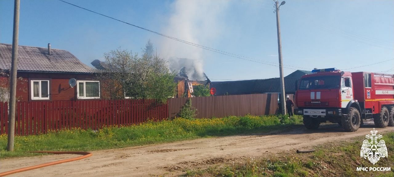 Пожилой мужчина сгорел в собственном доме под Костромой