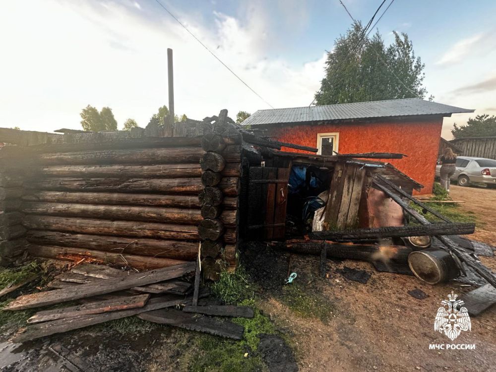 Частная баня сгорела под Костромой