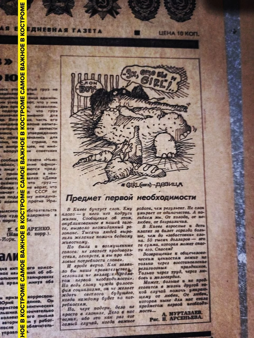 Костромичи во время ремонта наткнулись на увлекательные раритетные обои