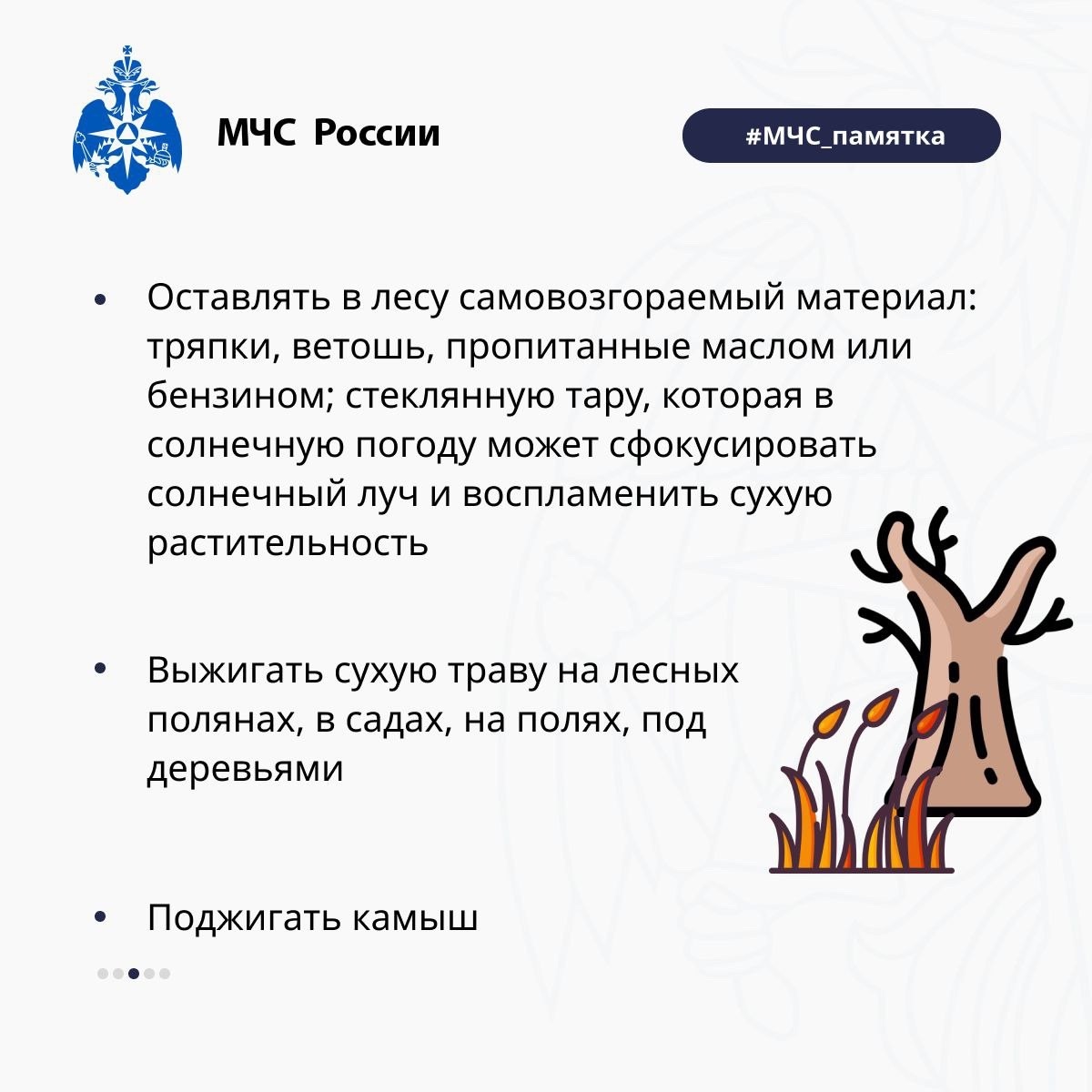 В Костромской области участились лесные пожары