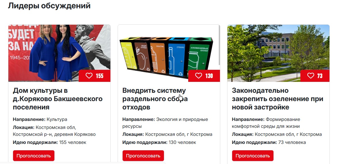 Костромичи мечтают о красивой набережной и площадках для выгула собак