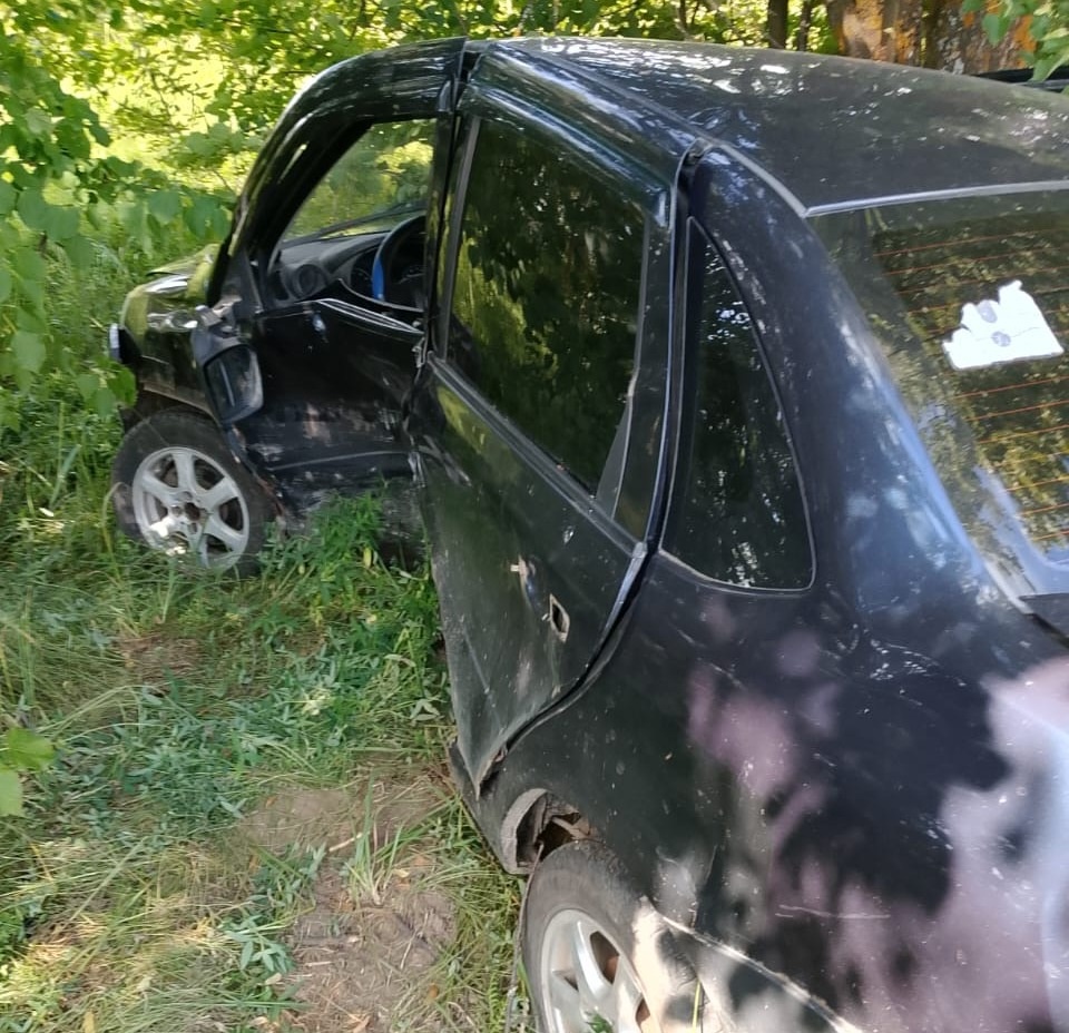 Две "Лады Гранты" не поделили дорогу в Костромской области