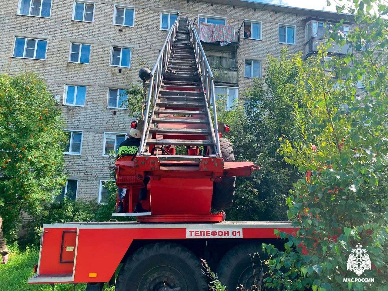 Спасатели вызволяли пятилетнего мальчика из балконного плена в костромском райцентре