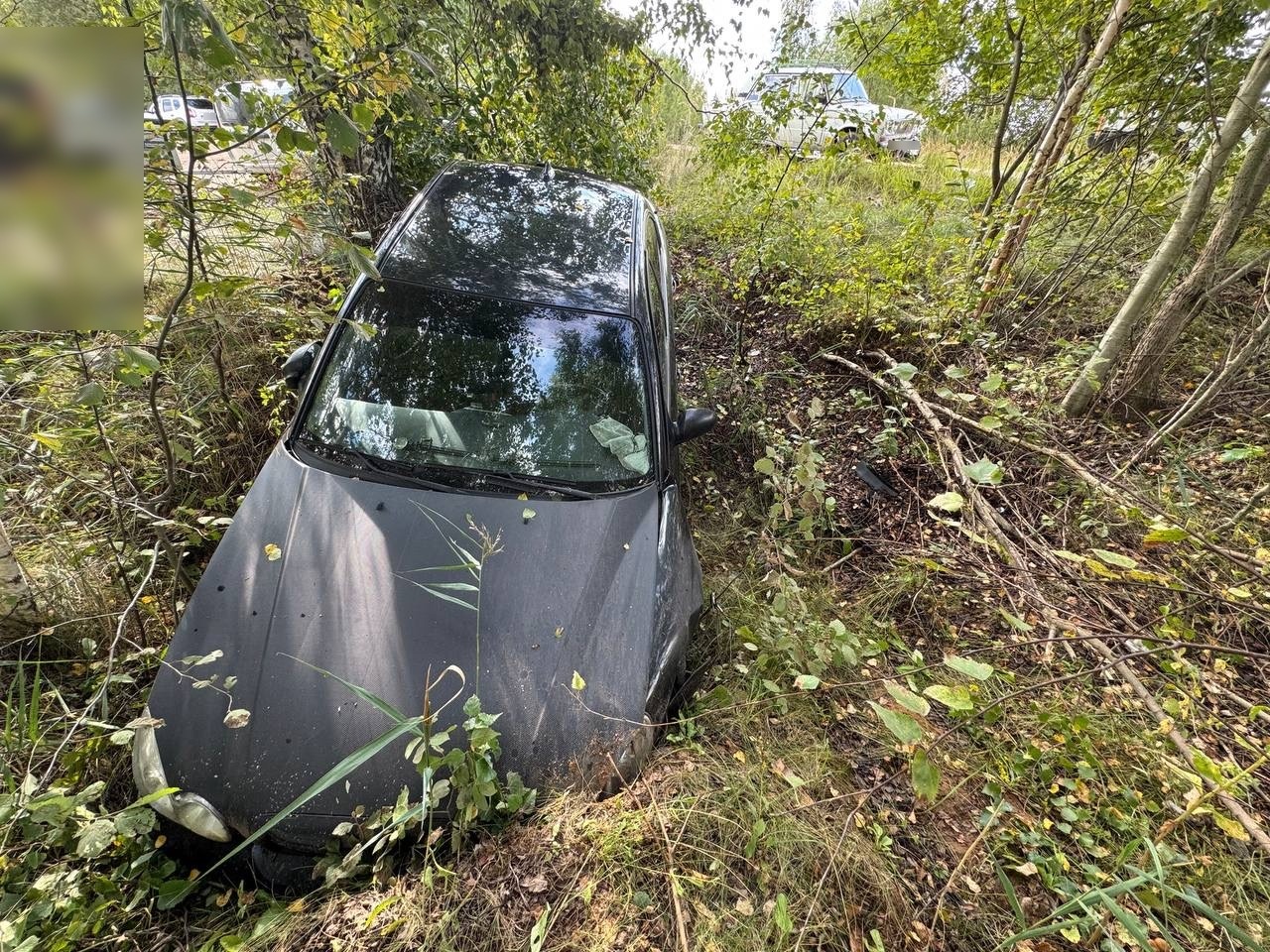 Есть пострадавший: в Волгореченске южнокорейский автомобиль улетел в кювет