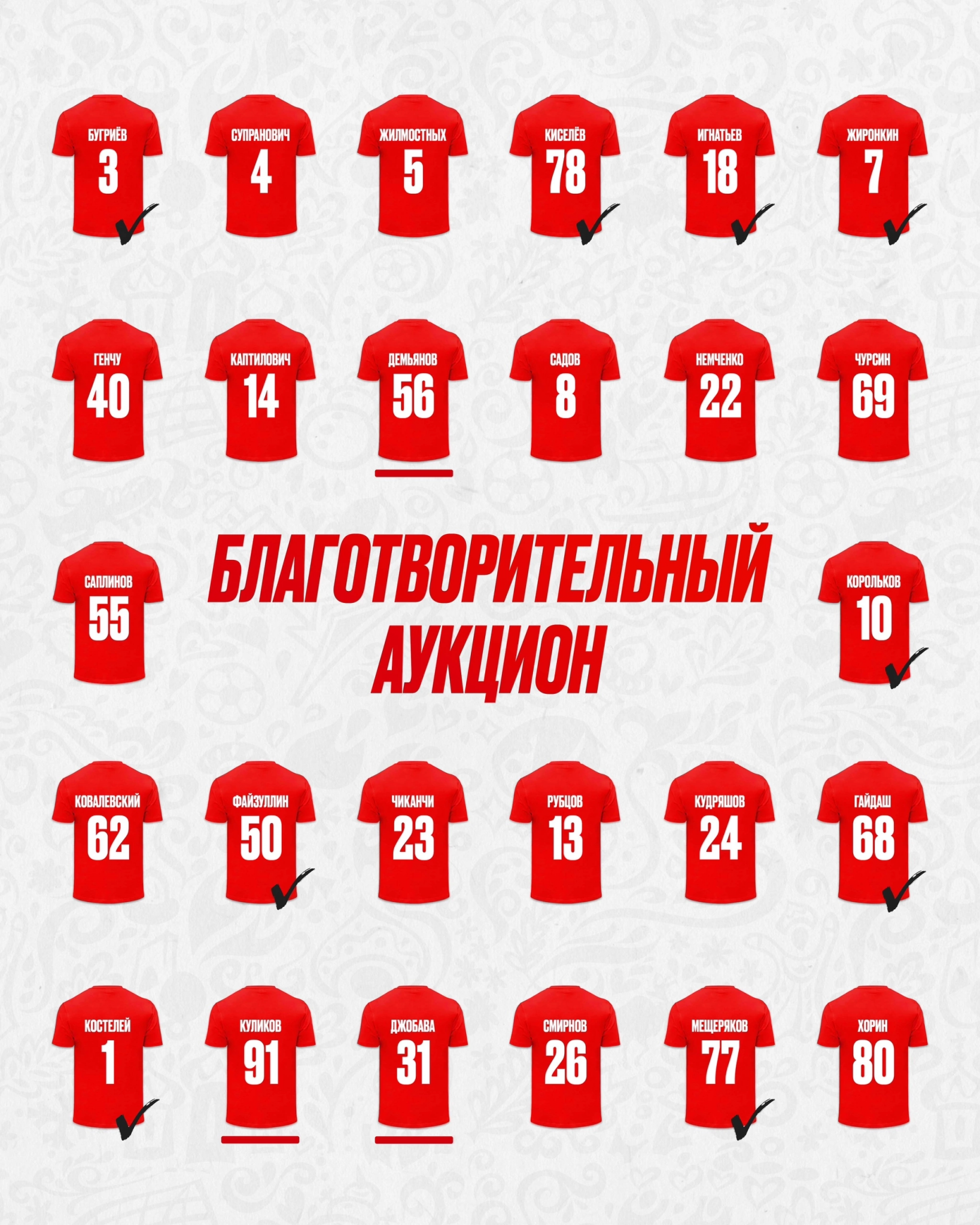 Футболисты костромского «Спартака» продают форму ради детей и животных