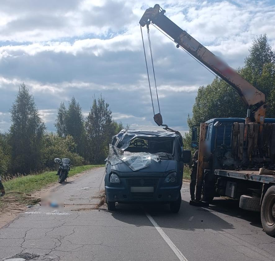 Пьяный водитель ГАЗели опрокинулся в кювет под Костромой