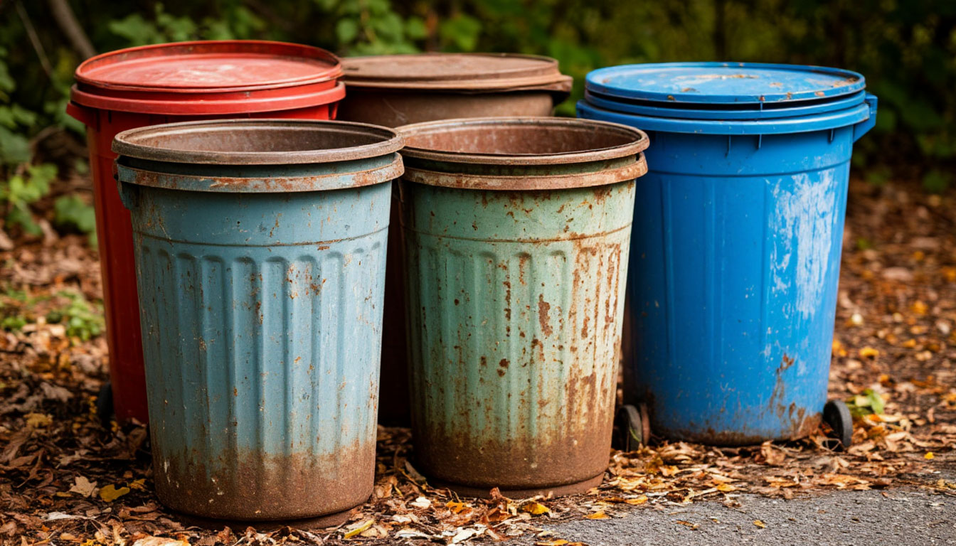 Навели красоту: костромские воры сдали в металлолом ржавые мусорные баки