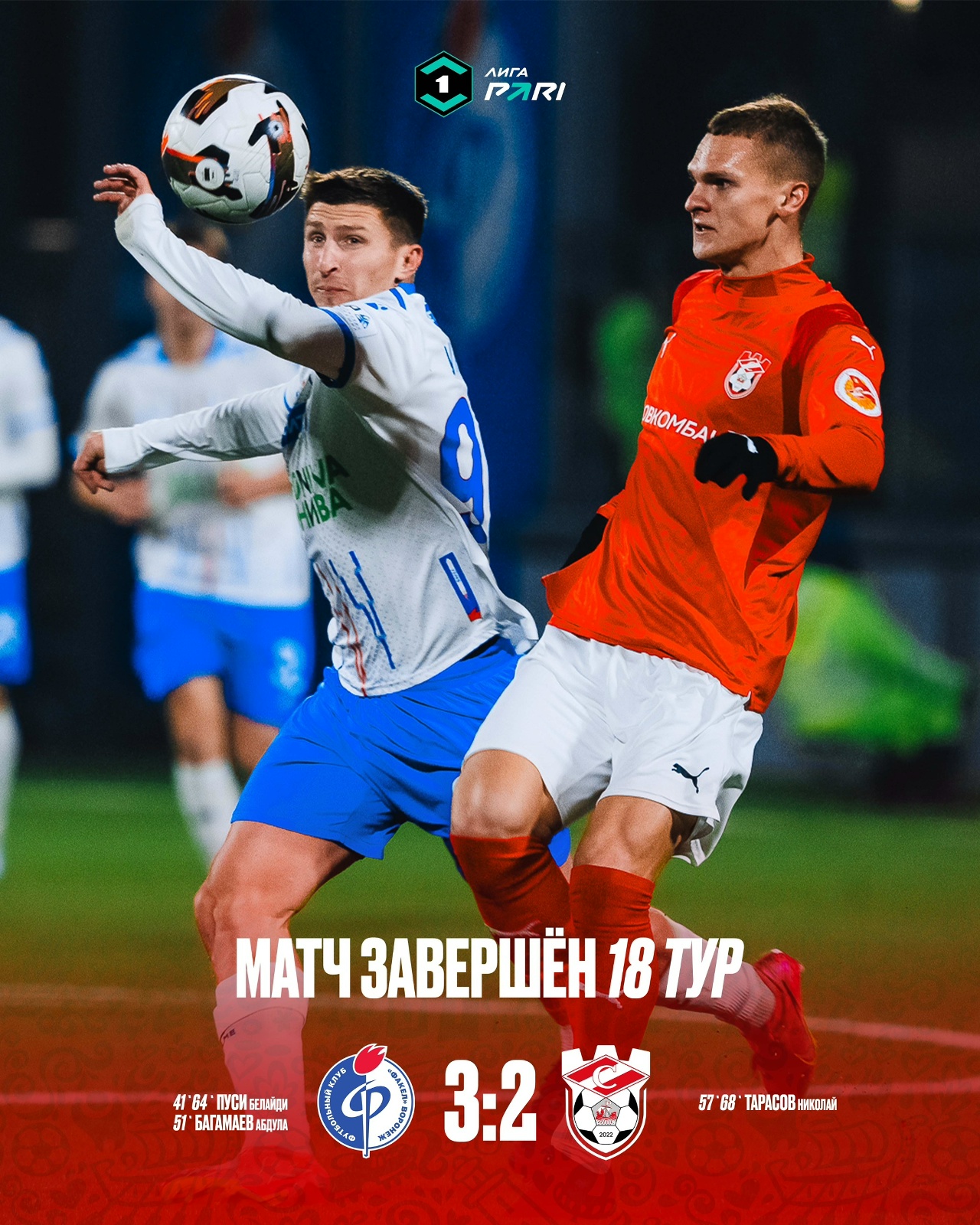 Костромской "Спартак" во второй раз не смог одолеть "Факел" из Воронежа