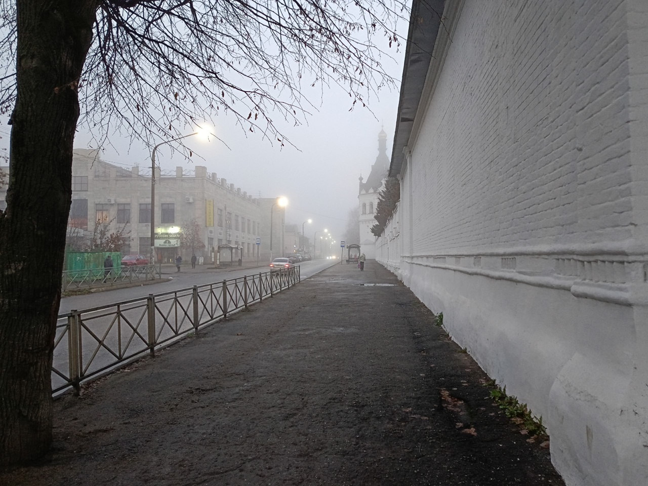 Туман окутал Кострому 11 ноября