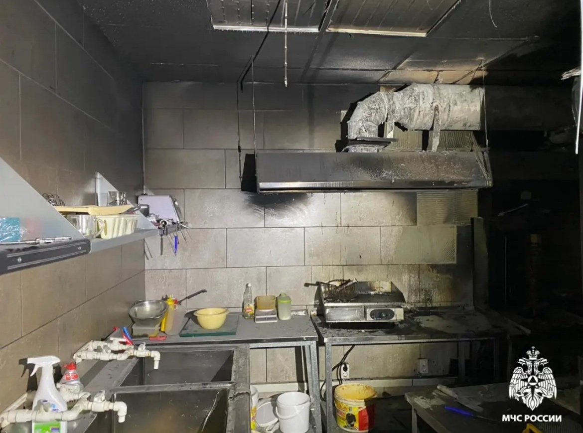 В центре Костромы горела шаурмичная