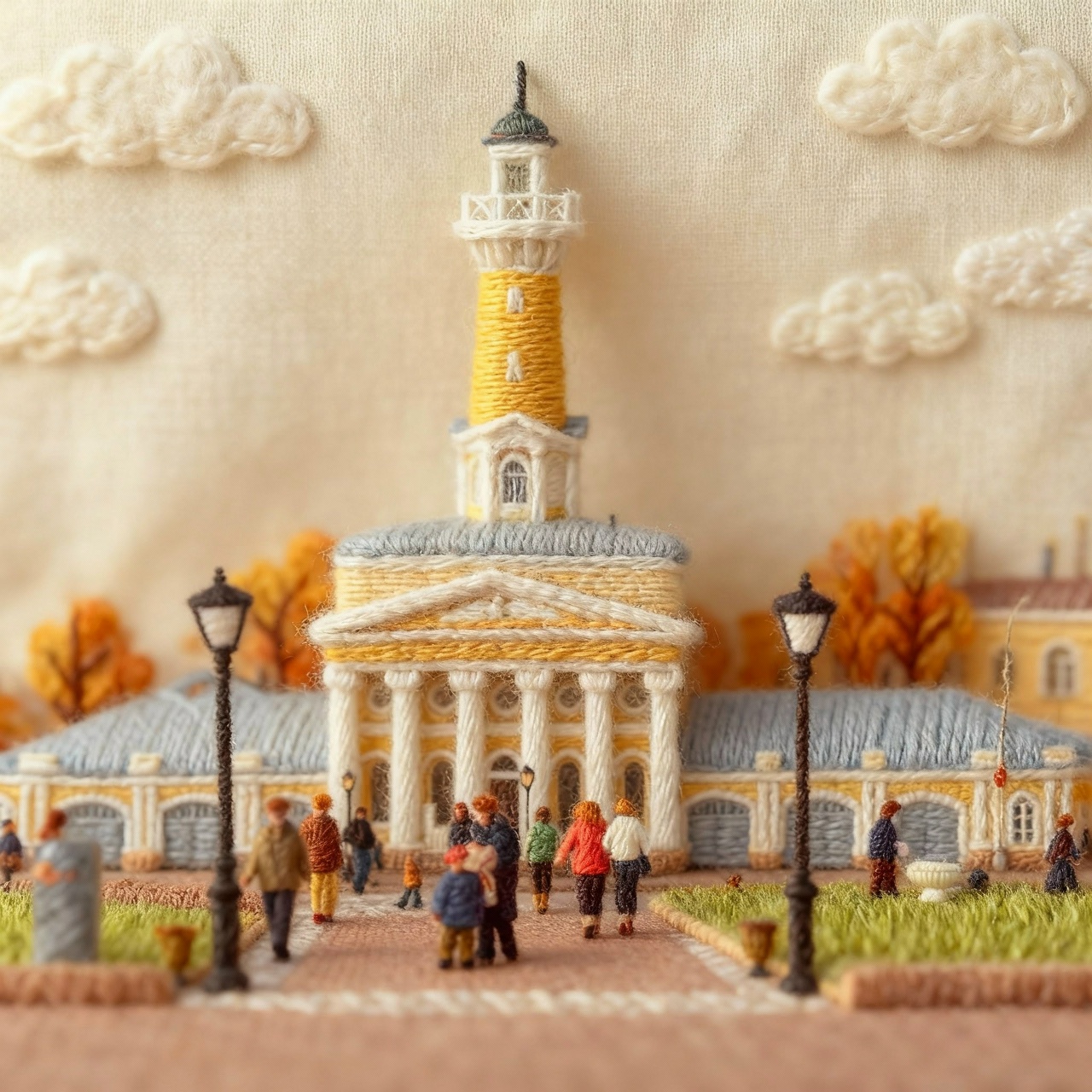 Кострому превратили в теплый вязаный город с помощью нейросетей