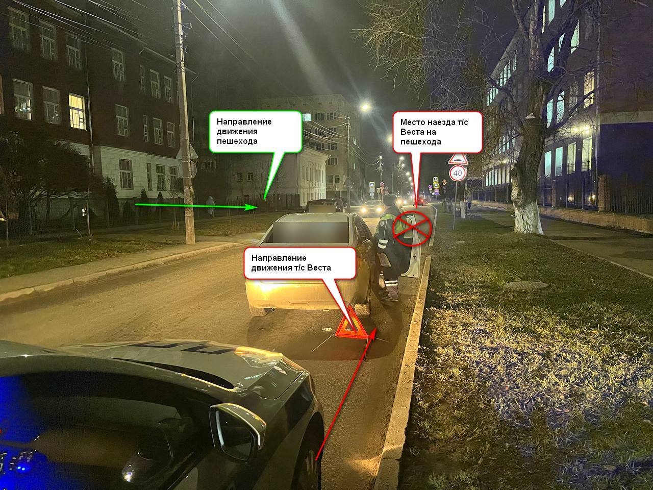 В Костроме сбит перебегавший дорогу школьник