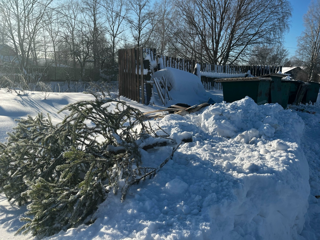 В Шарье были похищены шесть мусорных контейнеров