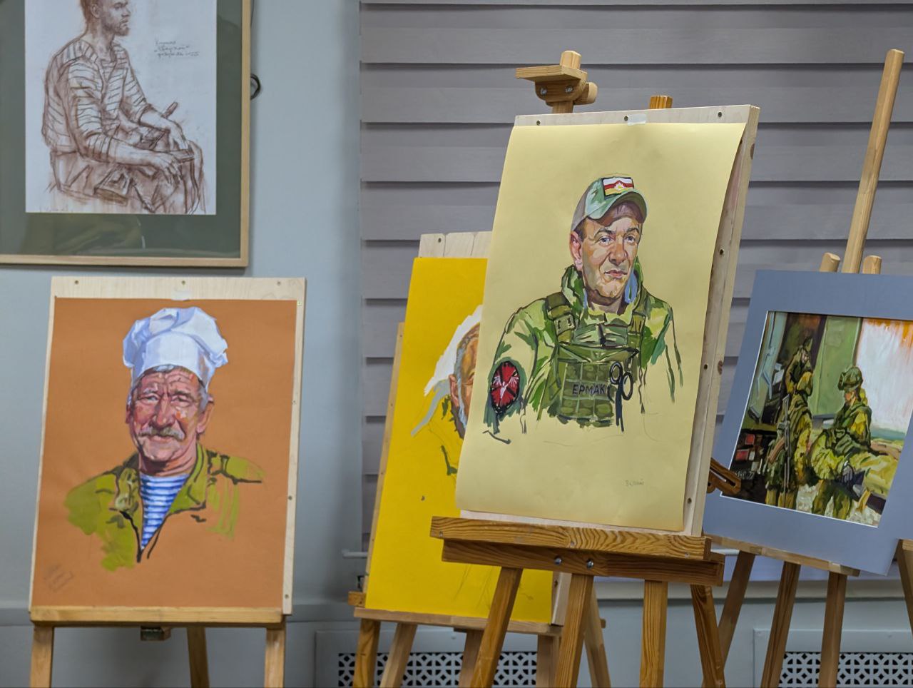 Костромские художники представили первые результаты своей третьей командировки в зону спецоперации