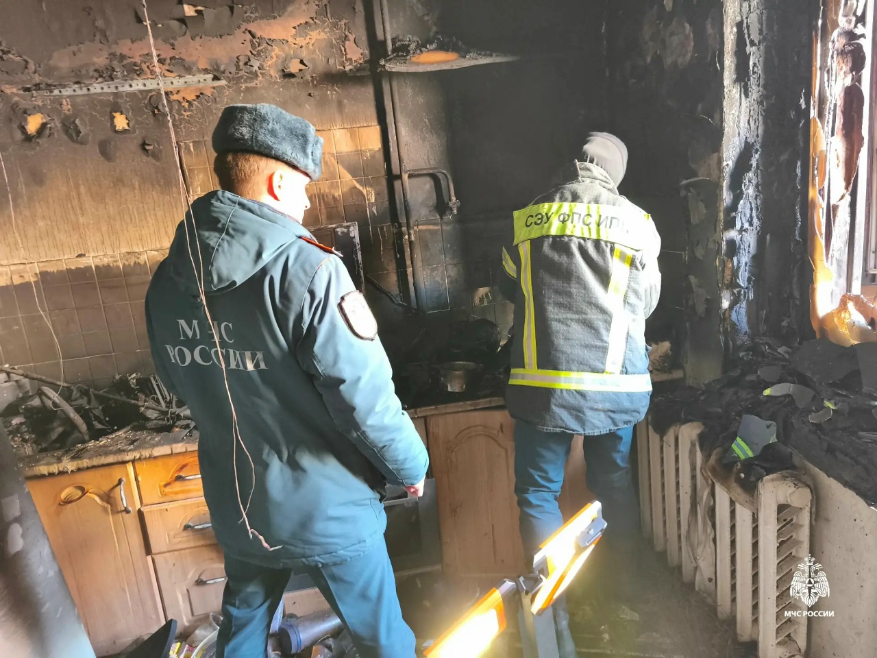 В МЧС назвали предварительную причину пожара в Давыдовском, где едва не погибла девочка