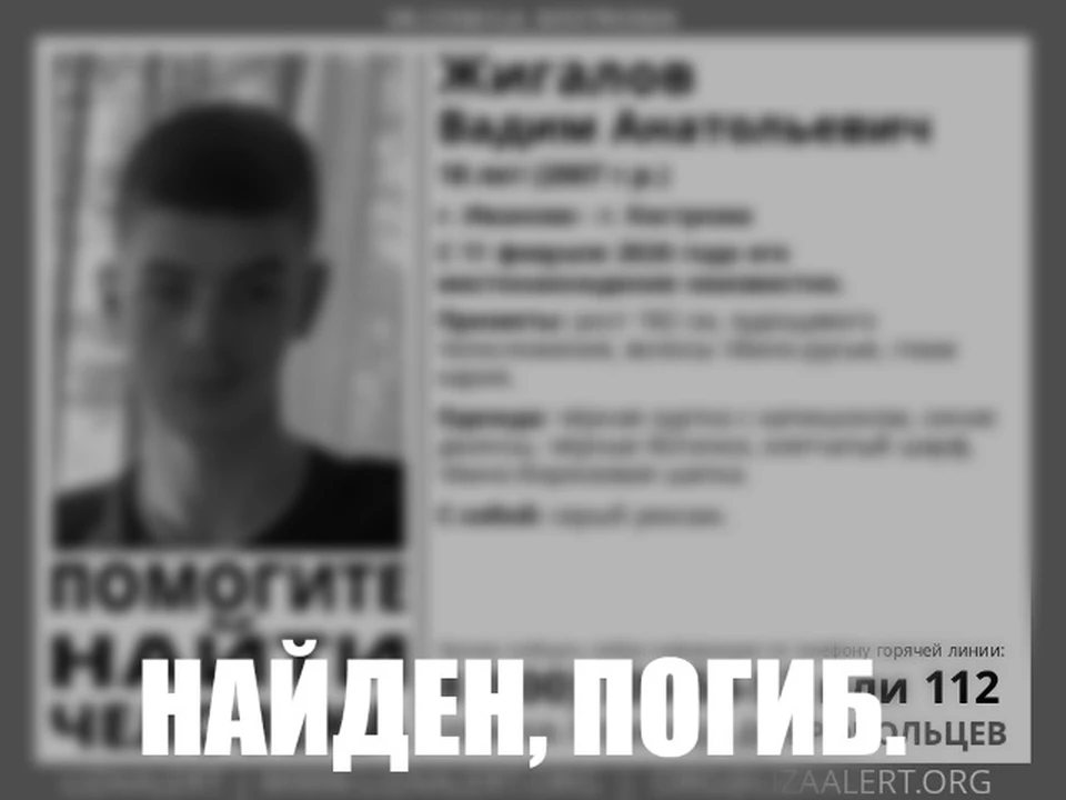 В Костромской области сообщили о гибели пропавшего 18-летнего парня