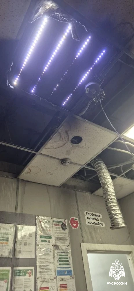 В Костромской области горел сетевой магазин