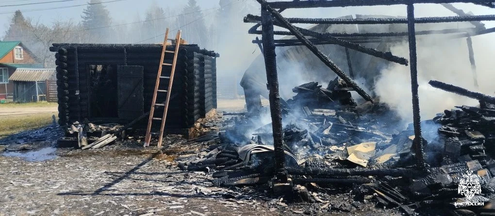 В Костромской области за сутки сгорели два дома и квартира