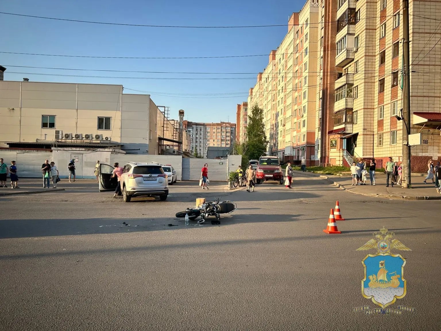 Подросток на мотоцикле пострадал в ДТП с иномаркой в Костроме