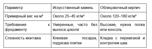 Искусственный камень или облицовочный кирпич: что лучше для фасада