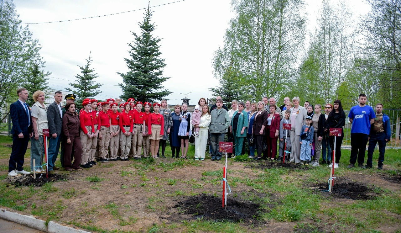 В Костромской области в честь погибших героев СВО высадили более 300 именных яблонь