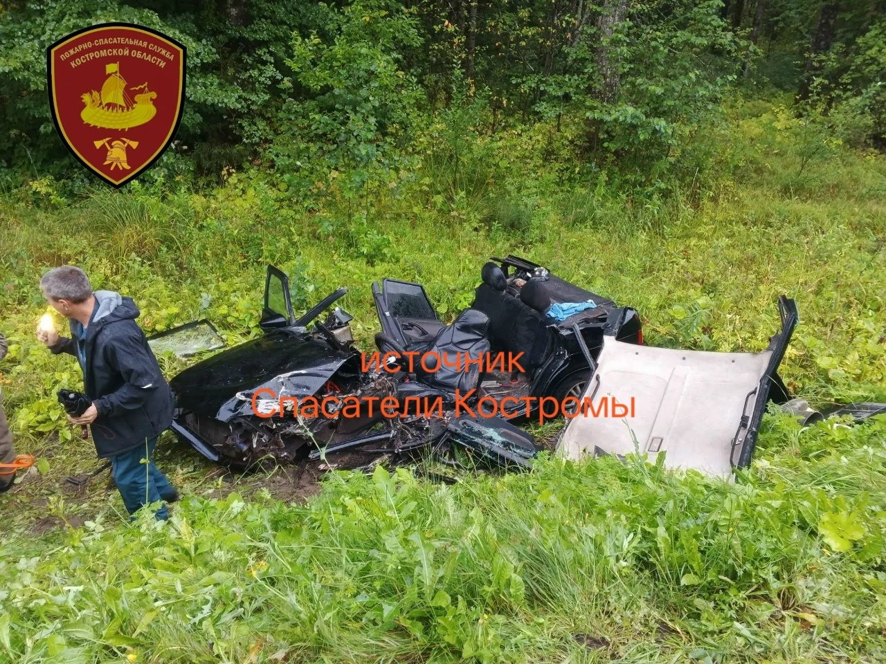 В Костромской области госпитализировали мужчину после выезда на встречную полосу