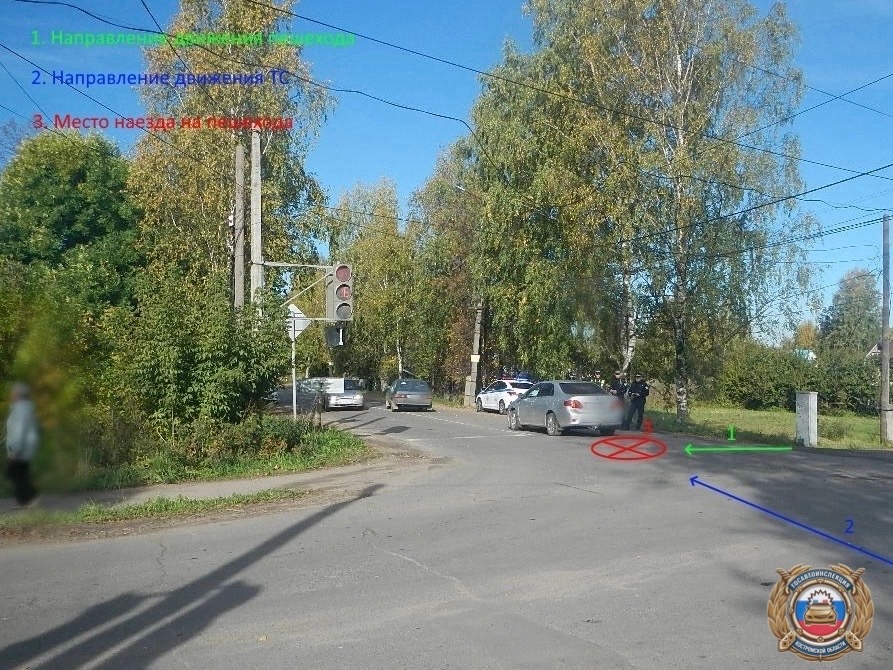 В Шарье сбили переходившую в неположенном месте девушку